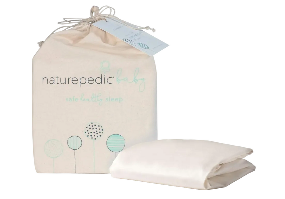Shop Naturepedic Organic Cotton Crib Sheets, Sateen at GoodBuy Gear