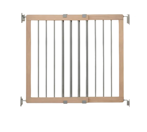 Shop Regalo Heritage and Home Wooden Extra Wide Stairway and Hallway Walk Through Baby Safety Gate with Mounting Kit, 23.5-42"W x 30"H, Dusty Oak at GoodBuy Gear