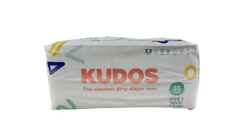 Shop Kudos Diapers, 35, Size 1, White at GoodBuy Gear