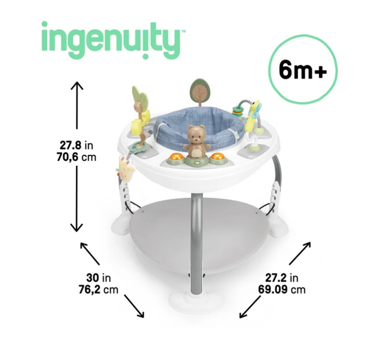 Shop Ingenuity Spring & Sprout 2-in-1 Activity Center, Chambray at GoodBuy Gear