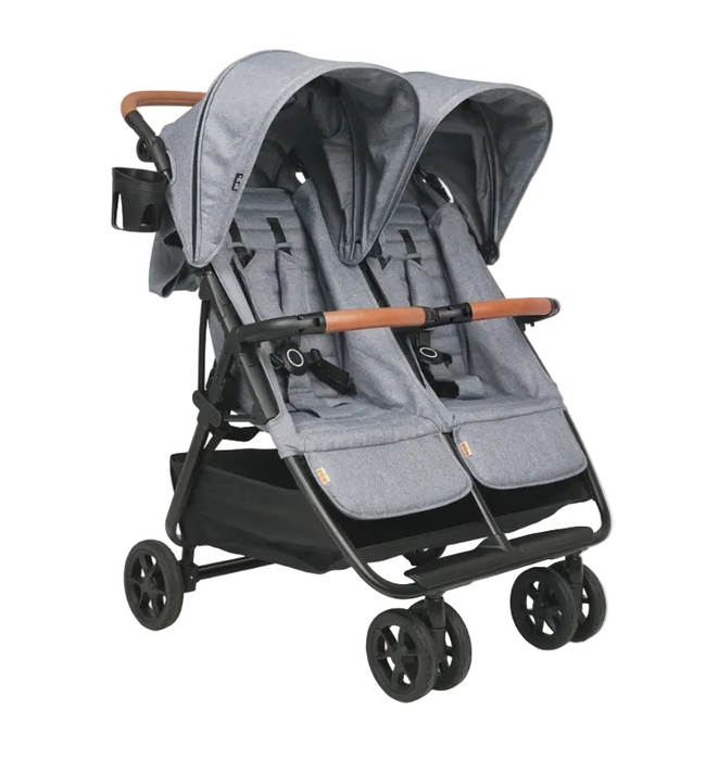 Shop Zoe The Twin V2 Double Stroller, 2025, Luxe Grey at GoodBuy Gear
