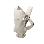 Shop BabyBjorn Baby Carrier Mini, Light Beige 3D Jersey at GoodBuy Gear