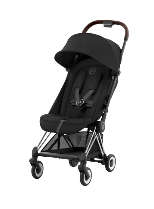 Shop Cybex Coya Stroller, 2024, Chrome, Sepia Black at GoodBuy Gear