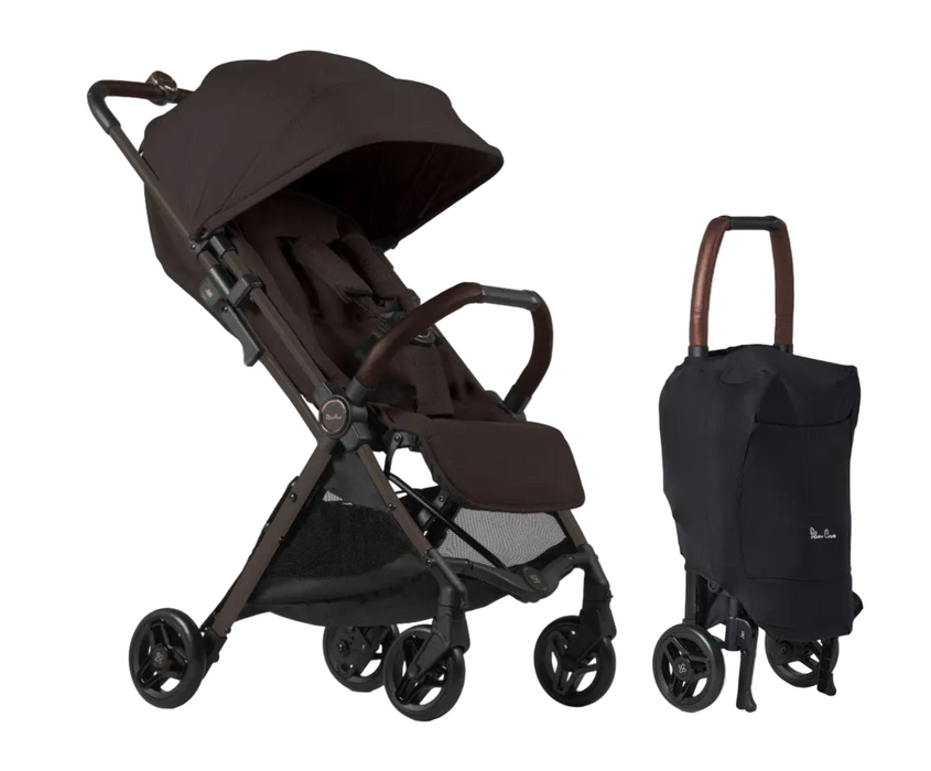 Shop Silver Cross Jet 5 Super Compact Stroller, 2024, Ganache at GoodBuy Gear