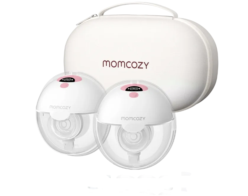 Shop Momcozy All-in-one M5 Double Wearable Breast Pump, Gradiant Pink at GoodBuy Gear