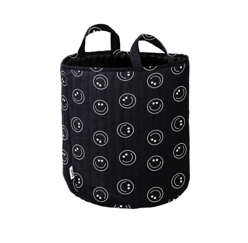 Shop Toki Kids Organic Cotton Storage Basket, Smiles, Smiles at GoodBuy Gear