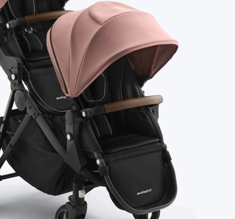 Shop Mockingbird 2nd Seat Kit 3.0, Charcoal with Penny Leather, Rose at GoodBuy Gear