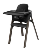 Shop Stokke Steps High Chair, Black Seat with Bamboo Warm Brown Legs at GoodBuy Gear