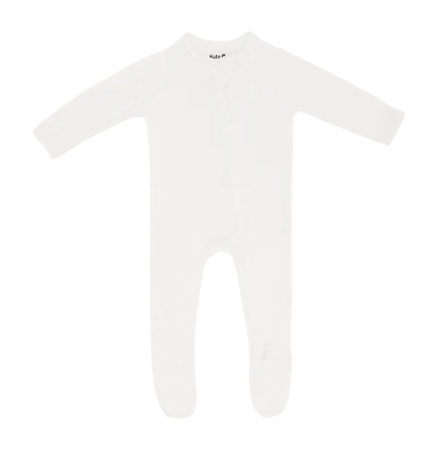 Shop Kyte Baby Footie, 0-3 Months, White at GoodBuy Gear