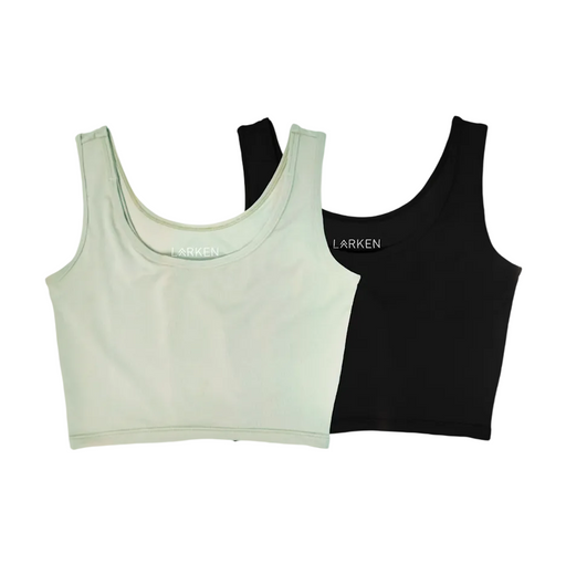 Shop Larken The Larken X Nursing Bra, XSmall, 2 pack, Black/ Sage at GoodBuy Gear