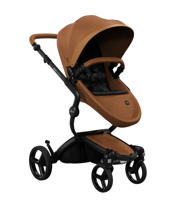 Shop Mima Xari Max Stroller, 2025, Black, Camel, Black at GoodBuy Gear