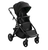 Shop Mockingbird Single to Double 3.0 Stroller, 2025, Charcoal with Black Leather, Solid Black at GoodBuy Gear