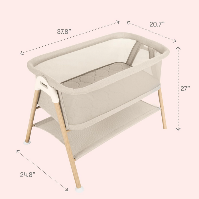 Shop Newton Bassinet And Bedside Sleeper, Sandstone at GoodBuy Gear