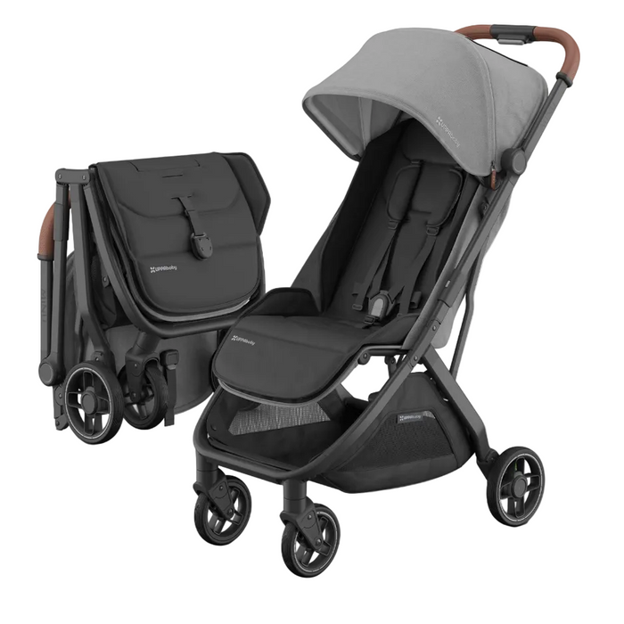 Shop UPPAbaby MINU V3 Stroller, 2025, Greyson (Charcoal Melange) at GoodBuy Gear