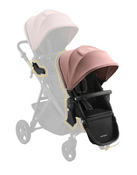 Shop Mockingbird 2nd Seat Kit 3.0, Charcoal with Black Leather, Rose at GoodBuy Gear