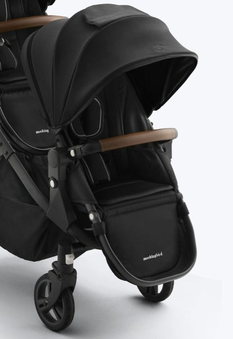 Mockingbird 2nd Seat Kit 3.0, Charcoal with Penny Leather, Solid Black