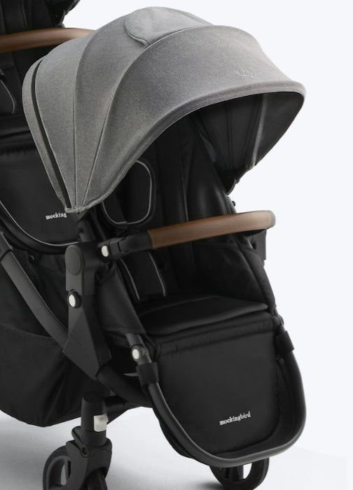 Shop Mockingbird 2nd Seat Kit 3.0, Charcoal with Penny Leather, Heather Grey at GoodBuy Gear