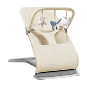 Shop Ergobaby Evolve 3-in-1 Bouncer, Cream, Ocean wonders toy bar handle at GoodBuy Gear