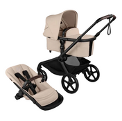 Shop Bugaboo Kangaroo Single To Double Stroller, 2025, Black, Desert Taupe, Desert Taupe at GoodBuy Gear
