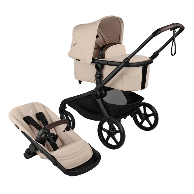 Shop Bugaboo Kangaroo Single To Double Stroller, 2025, Black, Desert Taupe, Desert Taupe at GoodBuy Gear