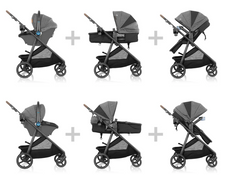 Shop Evenflo Shyft Intuiti+ Travel System with Revolve180 LiteMax NXT Rotational Infant Car Seat, 2025, Angler Tweed, Plus w/ Sensory Soothe at GoodBuy Gear