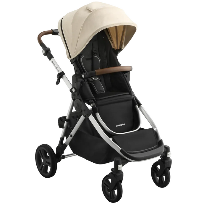 Shop Mockingbird Single to Double 3.0 Stroller, 2025, Charcoal with Penny Leather, Oat at GoodBuy Gear