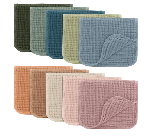 Shop Comfy Cubs Muslin Burp Cloths, 10 Pack at GoodBuy Gear