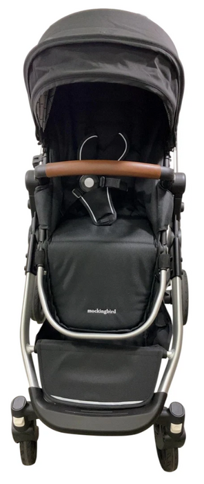 Shop Mockingbird Single to Double 2.0 Stroller, 2025, Black, Silver With Penny Leather, Windowpane at GoodBuy Gear