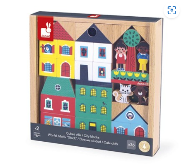 Shop Janod Crossroads City Building Blocks, 2+ at GoodBuy Gear