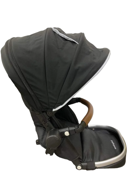 Shop Mockingbird 2nd Seat Kit with Extendable Canopy, Black, Silver With Penny Leather, Windowpane at GoodBuy Gear
