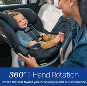 Shop Chicco Fit360 Cleartex Rotating Convertible Car Seat, 2025, Base Model, Titanium at GoodBuy Gear