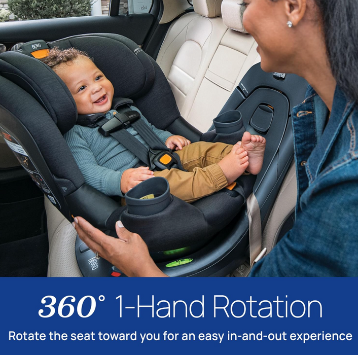 Shop Chicco Fit360 Cleartex Rotating Convertible Car Seat, 2025, Base Model, Titanium at GoodBuy Gear