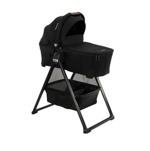 Shop Nuna SWIV & TRIV Series Bassinet + Stand, Caviar at GoodBuy Gear