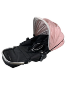 Shop Mockingbird 2nd Seat Kit with Extendable Canopy, Bloom, Watercolor Drops, Silver With Black Leather at GoodBuy Gear