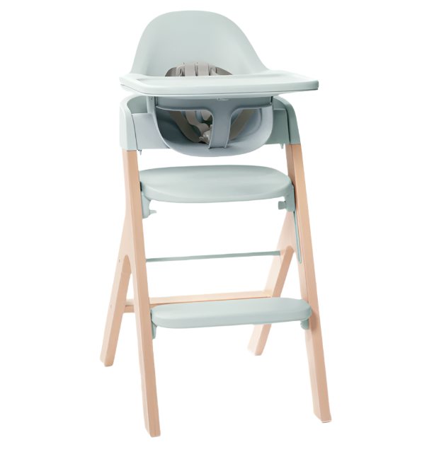 Shop Mockingbird High Chair, Mint Green, Natural Beech at GoodBuy Gear