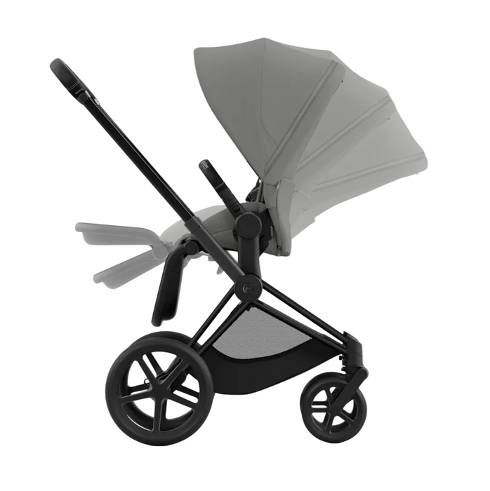 Cybex PRIAM Stroller, 2024, Matte Black, Mirage Grey