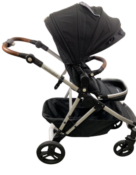 Mockingbird Single to Double 2.0 Stroller, Black, Windowpane, Silver With Penny Leather, 2025