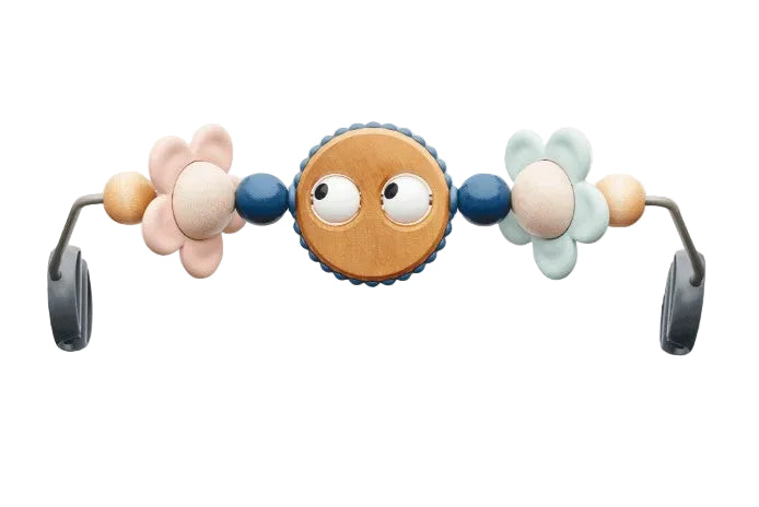 BabyBjorn Bouncer Bliss Bundle With Toy Bar, Googly Eyes Pastels, Dark Gray Frame, Navy Mesh