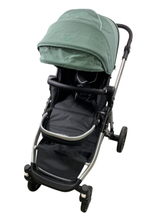 uppababy vista carlin Mockingbird Single to Double 2.0 Stroller, Sage, Windowpane, Silver With  Black Leather, 2025