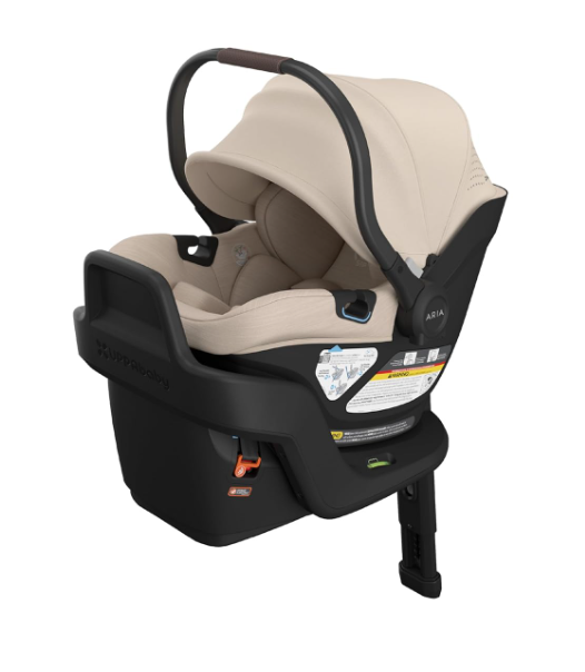 UPPAbaby Aria V2 Infant Car Seat, 2025, Declan (Oat Mélange/Chestnut Leather)