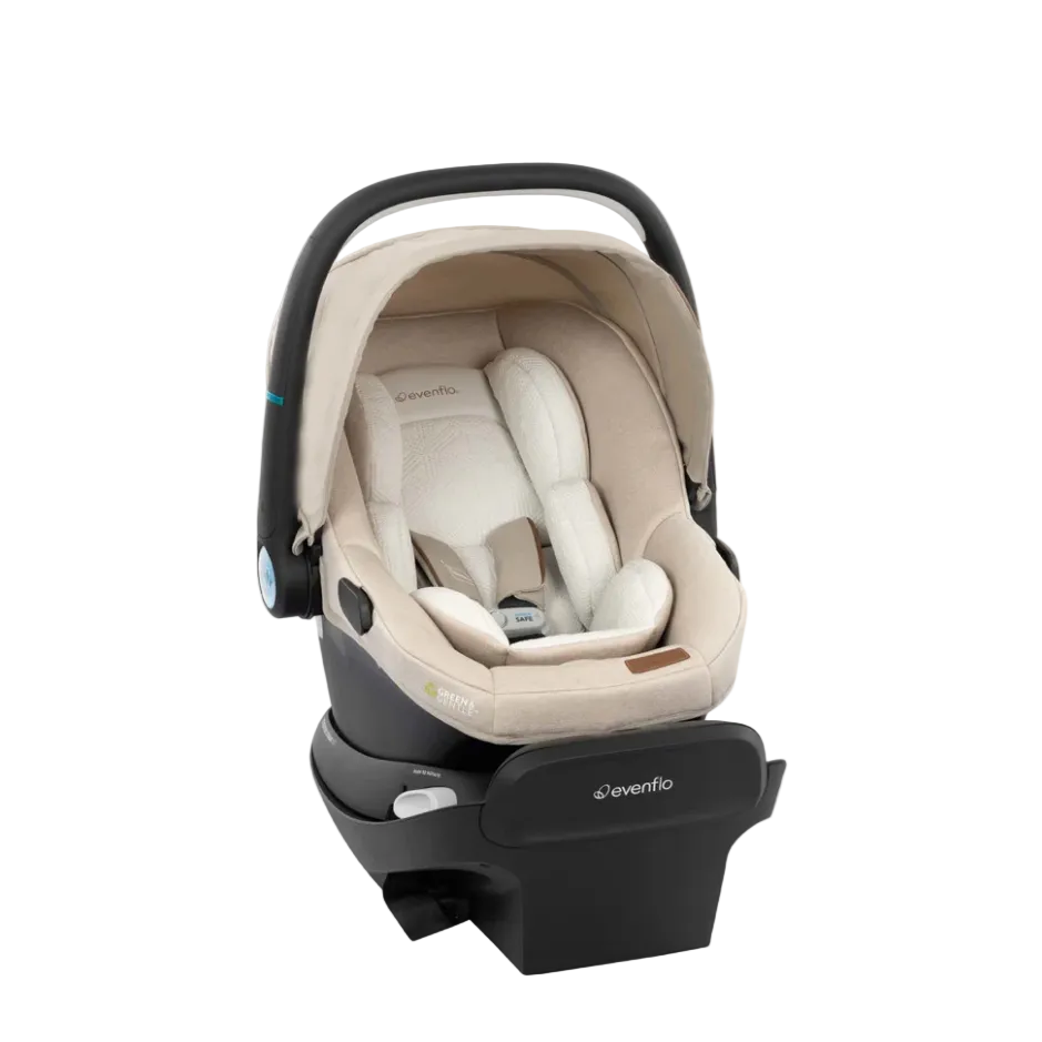 evenflo car seat with lights Evenflo Revolve180 LiteMax NXT Rotational Infant Car Seat with  SensorySoothe, Champagne, 2025