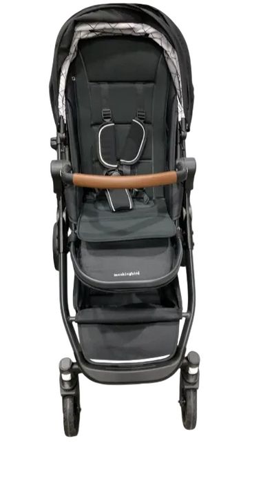 Shop Mockingbird Single to Double 3.0 Stroller, 2025, Black Windowpane, Charcoal with Penny Leather at GoodBuy Gear