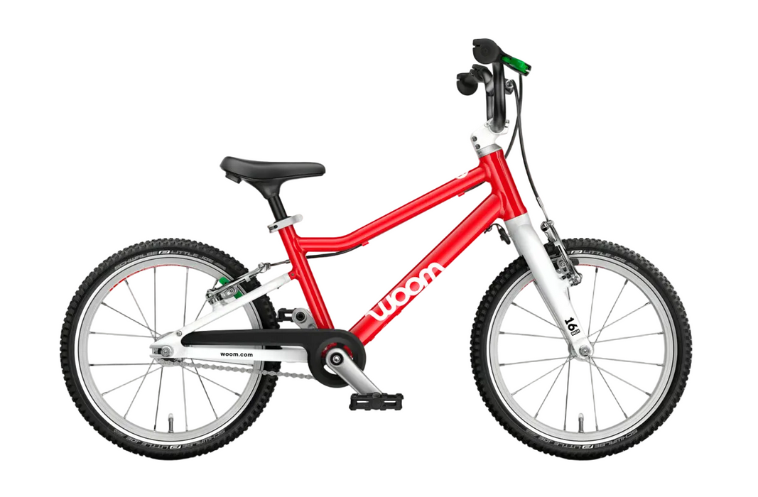 Shop Woom GO 3 Bike "16, Base Model, Woom Red at GoodBuy Gear
