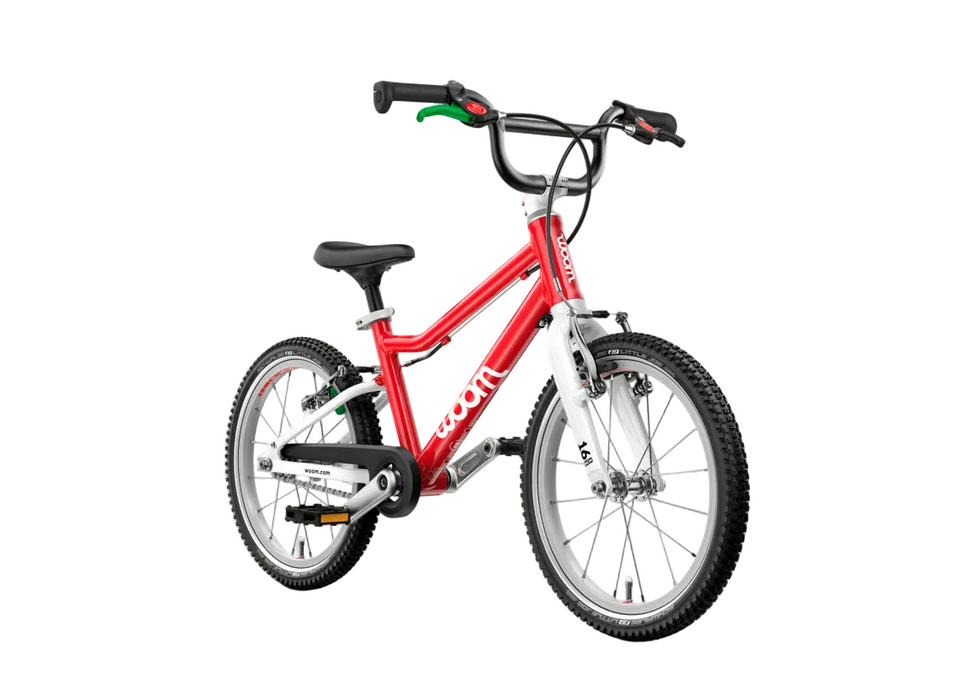 Shop Woom GO 3 Bike "16, Base Model, Woom Red at GoodBuy Gear