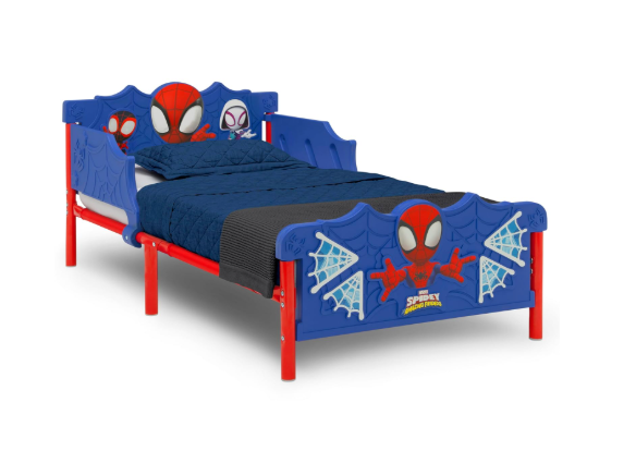 Shop Delta Children Spidey and His Amazing Friends 3D Toddler Bed, Blue at GoodBuy Gear