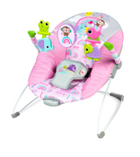 Shop Bright Starts Vibrating Bouncer, Pink Paradise at GoodBuy Gear