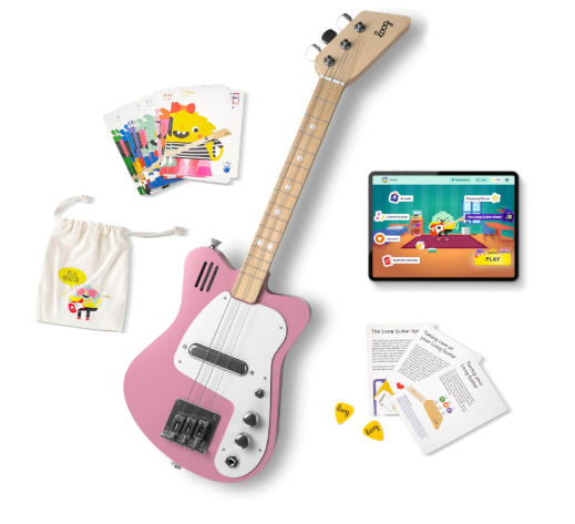 Shop Loog Mini Electric Kids Guitar, Pink at GoodBuy Gear