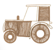 Shop Crane Baby Farmhouse Jute Tractor Nursery Wall Decor, Charlie at GoodBuy Gear