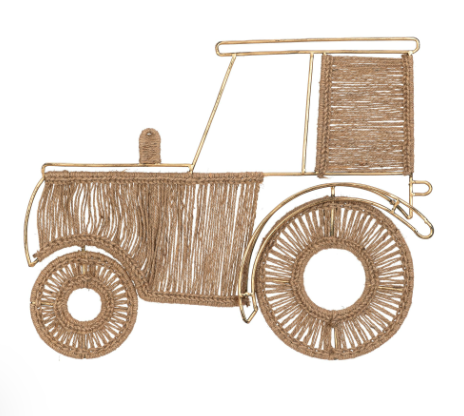 Shop Crane Baby Farmhouse Jute Tractor Nursery Wall Decor, Charlie at GoodBuy Gear