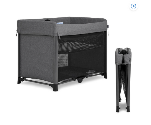 Shop Evolur Zane Portable Playard with Instant Fold, Grey at GoodBuy Gear